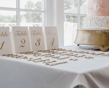 wedding table seating chart