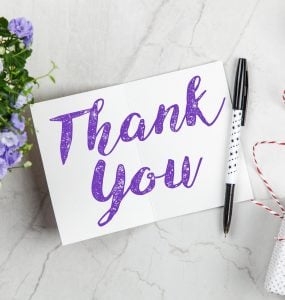 wedding thank you notes