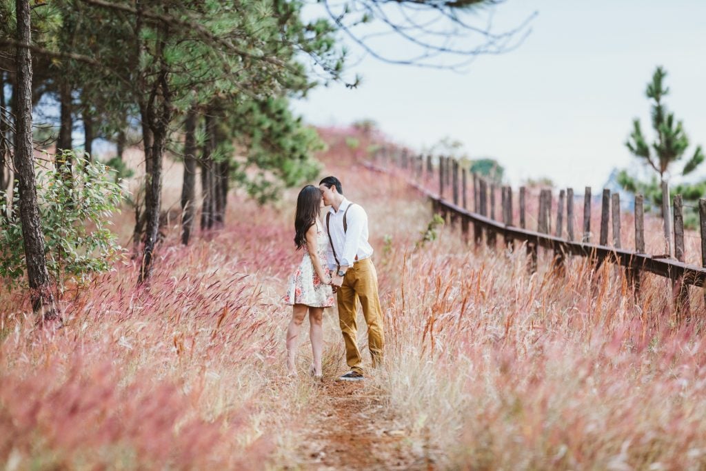 outdoor engagement photo