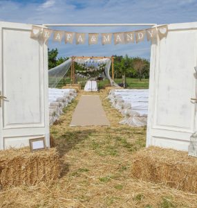 rustic wedding doors