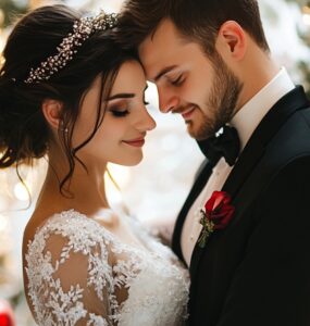 Christmas Eve wedding celebration, offering a magical holiday experience while ensuring guests are available during this special time traditionally spent with family.
