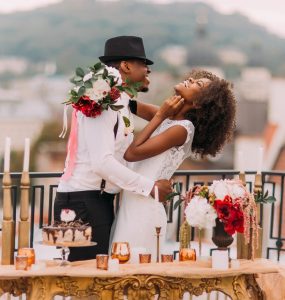 Couple Dancing on Rooftop