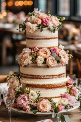 Gorgeous Naked Wedding Cake Ideas For Your Wedding - Yeah Weddings