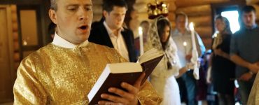 man reading out loud