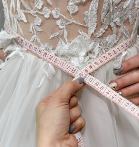 wedding dress too small
