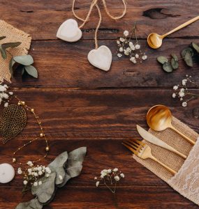 copper wedding table