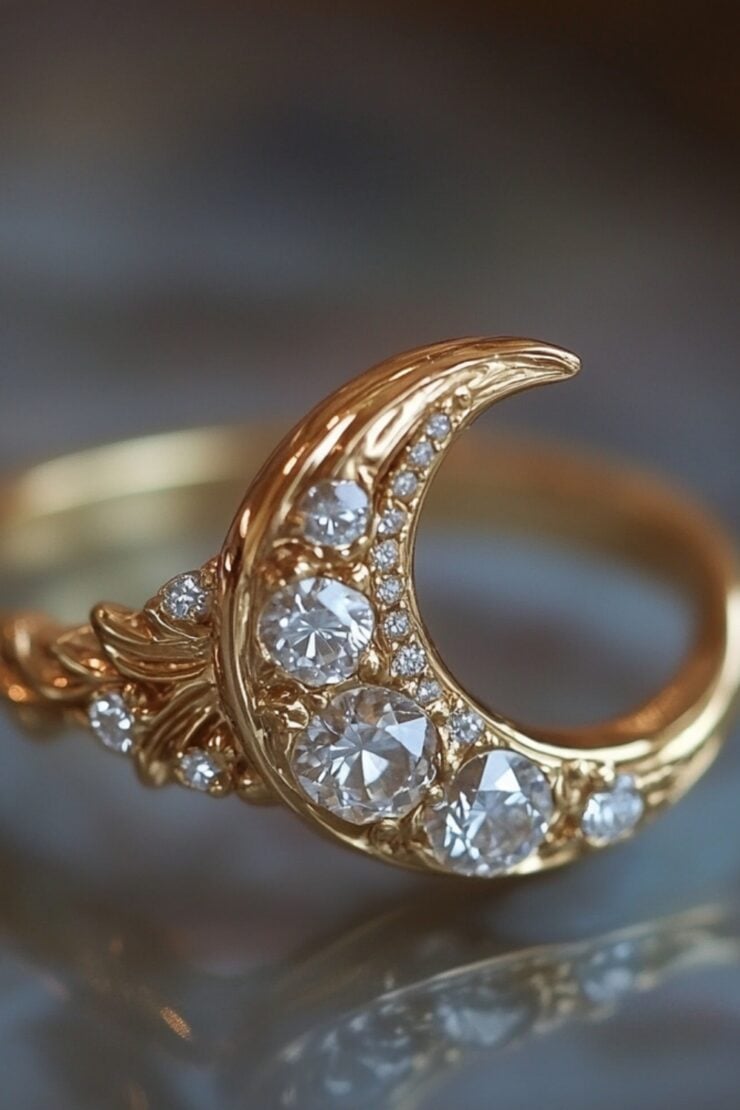 Unique Moon Rings 44 Unique Wedding Rings - Yeah Weddings
