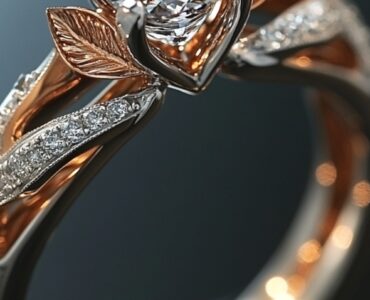 Unique wedding and engagement ring, showcasing designs that deviate from traditional diamond settings.