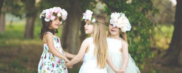 young girls at wedding