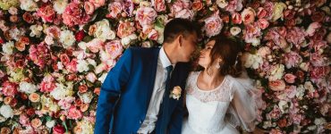 wedding flower wall