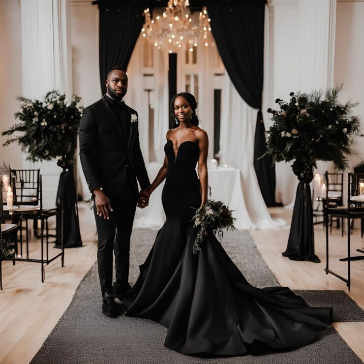 28 Ideas for an All Black Wedding Theme - Yeah Weddings