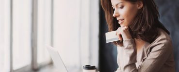 woman shopping online registry