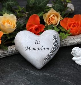 heart in memoriam for wedding