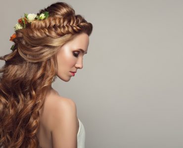 half up wedding hairstyle