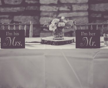 Wedding head table