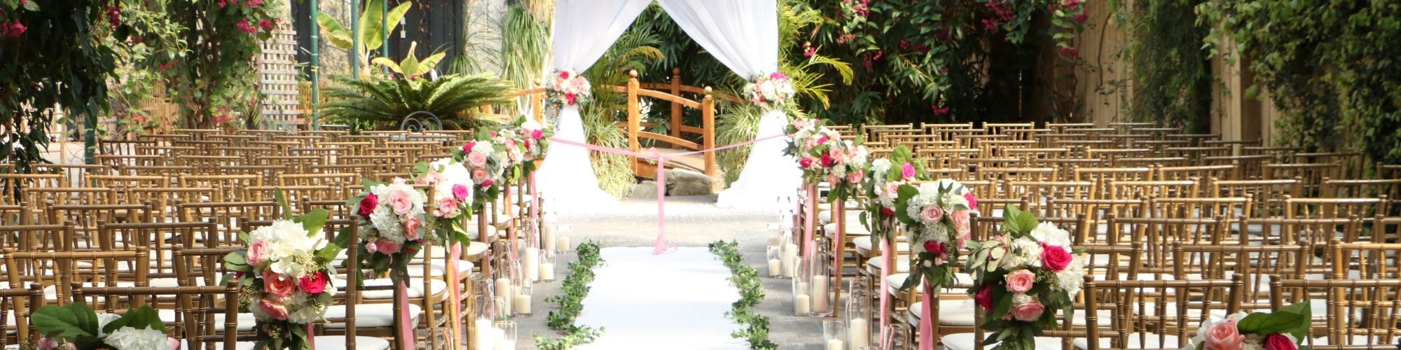 aisle and wedding venue