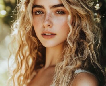 A collection of boho wedding hairstyle ideas including braids, flower crowns, and natural accessories, providing inspiration for a relaxed and beautiful bridal look.