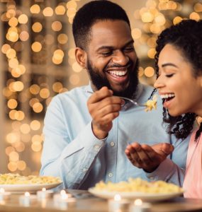 couple enjoying date night
