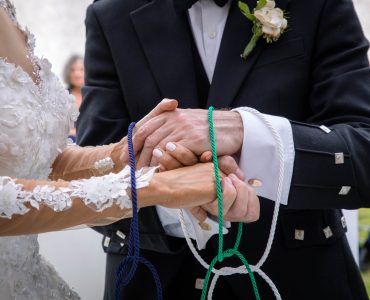 handfasting ceremony at wedding