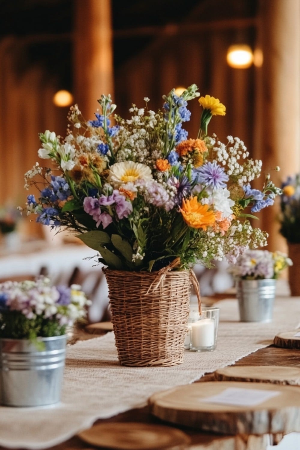 Charming Country Wedding Table Setting Ideas for Rustic Elegance