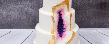 geode wedding cake