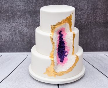 geode wedding cake