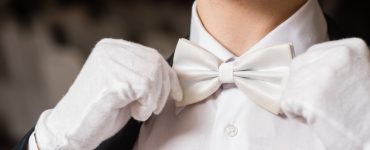 white tie white gloves attire