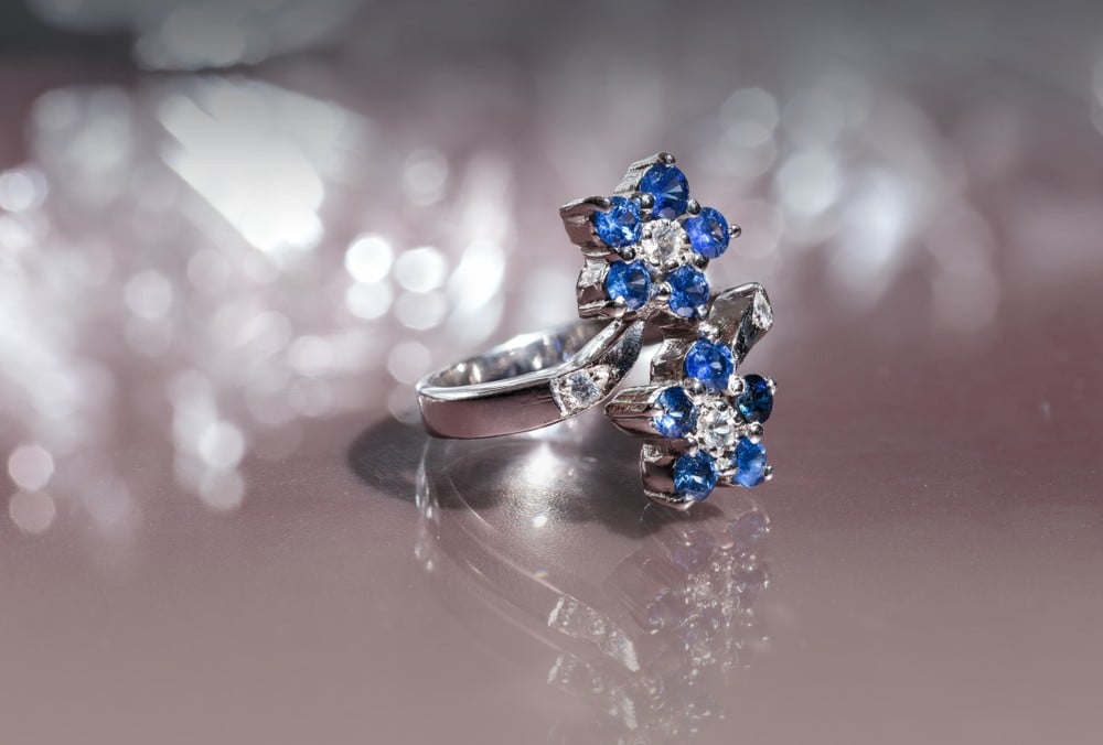 flower engagement ring