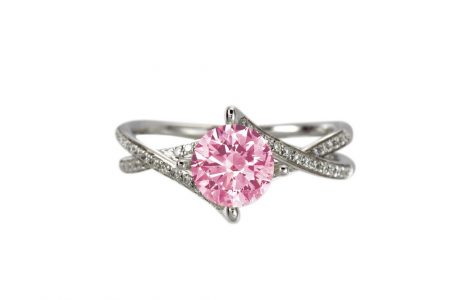 pink diamond engagement ring