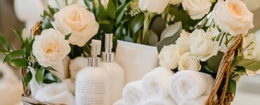 A wedding bathroom basket to enhance guests' experience and show appreciation, ensuring they feel comfortable and cared for during the celebration.