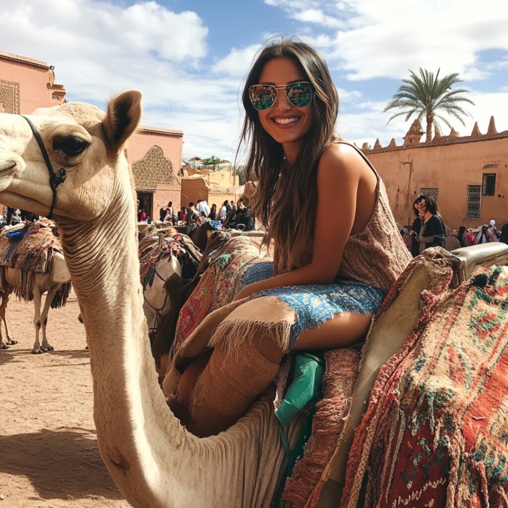 Marrakech, Morocco, featuring vibrant souks, stunning palaces, and a desert camel ride, offering a unique bachelorette adventure.




