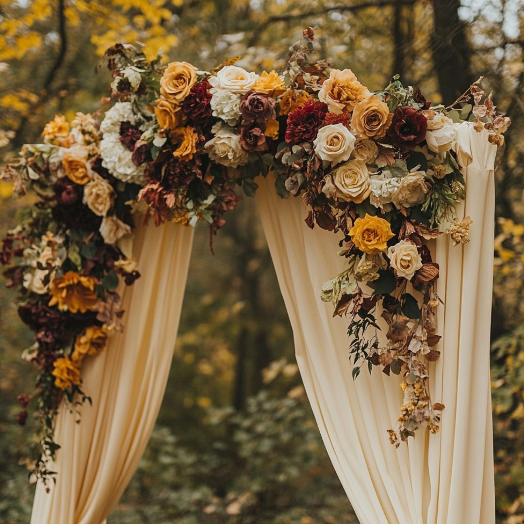 8 Stunning Autumnal Ceremony Backdrop Ideas – Your Guide to Crafting ...