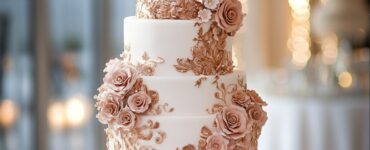Discover how incorporating rose gold into your wedding cake design can create a stunning and memorable centerpiece for your big day.