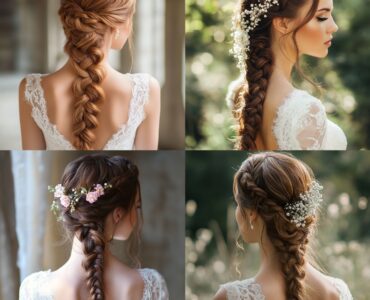 A wedding braid hairstyle that enhances your bridal look, combining elegance and personal style for your big day.