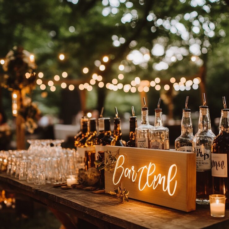 Summary of the importance of wedding bar signs, highlighting their role in personalizing the celebration and enhancing guest experience with various design options.