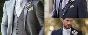 A collection of wedding suit styles, helping grooms select the perfect attire to complement their personality and wedding theme.