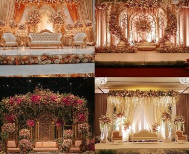 A beautifully designed wedding stage reflecting personal style and love, capturing the essence of the couple's relationship, creating a memorable and cherished moment for all.
