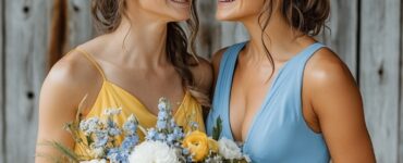 Summary of the benefits of choosing blue and yellow bridesmaid dresses, highlighting their unique styles and joyful aesthetic for wedding celebrations.