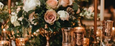 An emerald green and copper wedding theme, showcasing a harmonious blend of opulence and natural charm, perfect for a personalized and elegant celebration.
