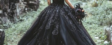 A collection of Halloween wedding dresses that blend gothic elegance and mystical romance, offering unique styles for brides looking to make a bold and magical statement.