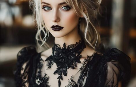 Stylish Halloween wedding guest outfits featuring Gothic elegance, vintage noir, ghostly glam, and other dark, elegant themes for a standout look.