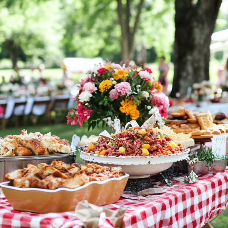 Memorable picnic bridal shower conclusion emphasizing creative expression, cherished memories, and the celebration of love and friendship in a beautiful outdoor setting.