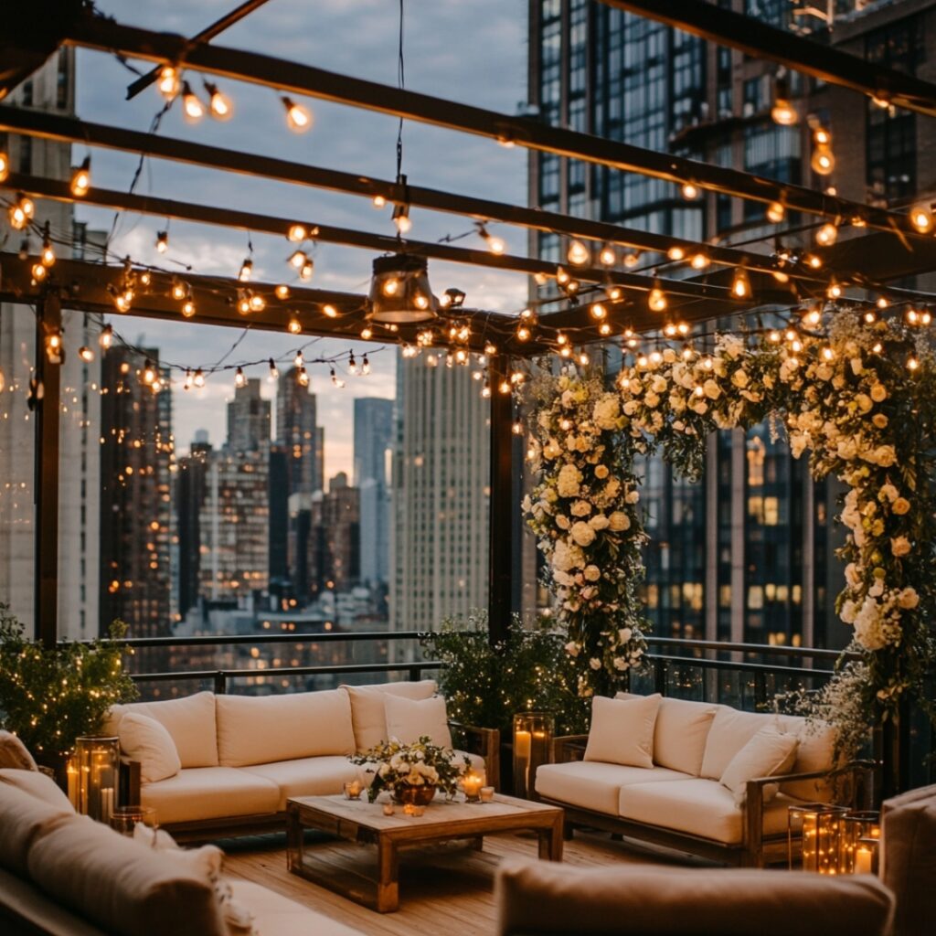Picture of Stunning Rooftop Wedding Decoration Ideas: Get Inspired with Top Tips ...