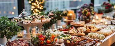 A thoughtfully curated rooftop wedding menu featuring fresh, gourmet, and unique dishes, designed to complement breathtaking city views and create an unforgettable dining experience.