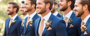 A September wedding offers the perfect blend of summer and fall, allowing groomsmen to wear bold colors, cozy textures, or timeless, elegant attire that complements the seasonal theme and location.