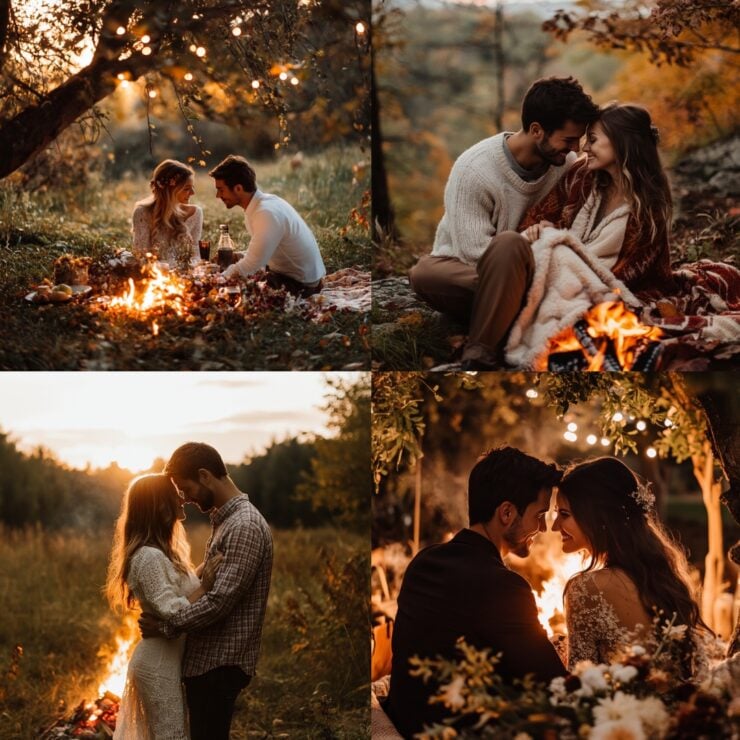 A heartfelt conclusion highlighting the beauty of September proposals, capturing autumn’s charm with cozy bonfires, festive celebrations, and romantic memories.