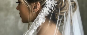 elegant wedding hairstyles paired with different veils, from classic low buns to bold high ponytails, each designed to enhance a bride's unique style and confidence on her big day.
