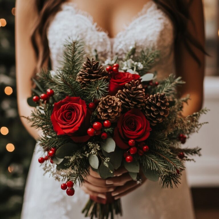 8 Festive Christmas Wedding Bouquet Ideas – A Must-See Guide - Yeah ...