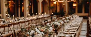 A warm and inviting wedding celebration filled with cozy decorations and heartfelt details that create lasting memories for guests and the couple.