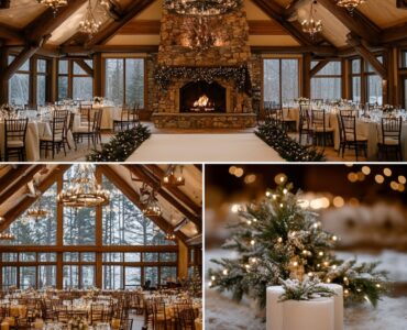 December wedding venues, from grand ballrooms to cozy lodges, offering festive winter atmospheres that create unforgettable memories filled with warmth and romance.